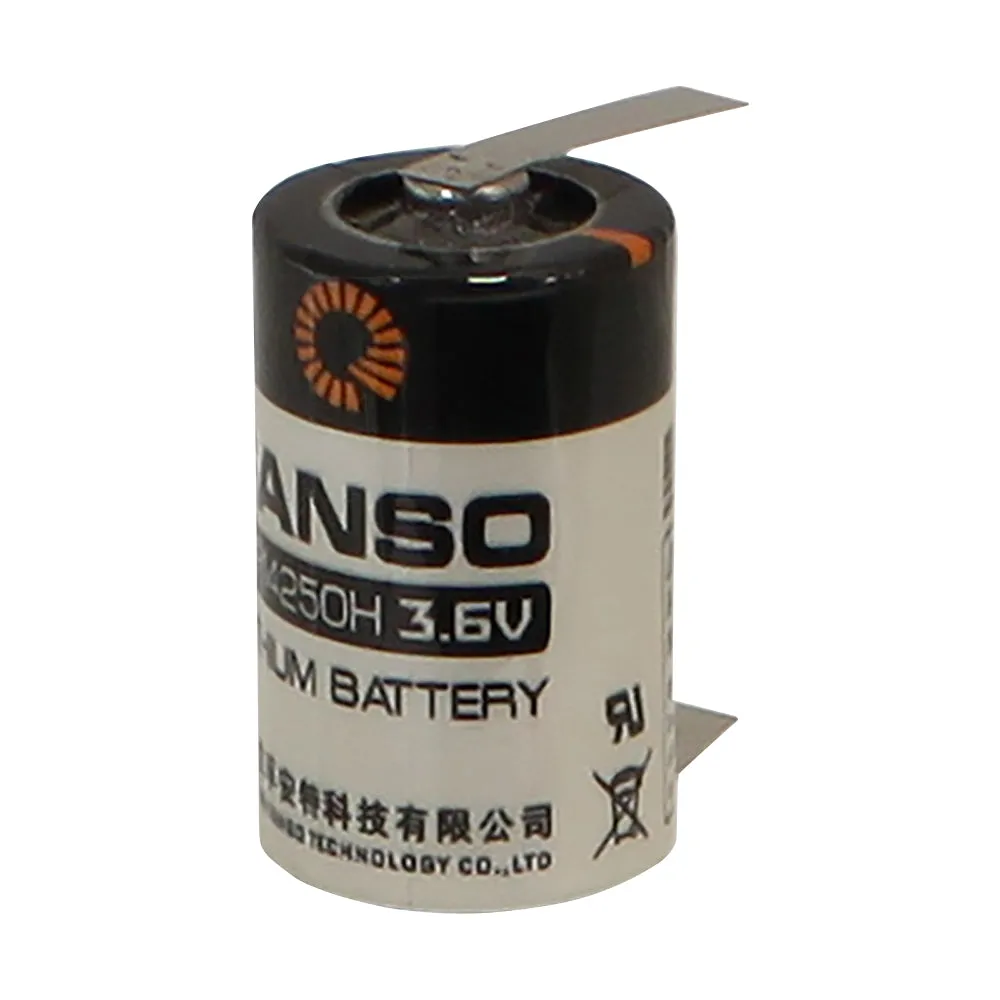 1-2AA 3.6V 1200mAh Lithium Cell Solder Tags