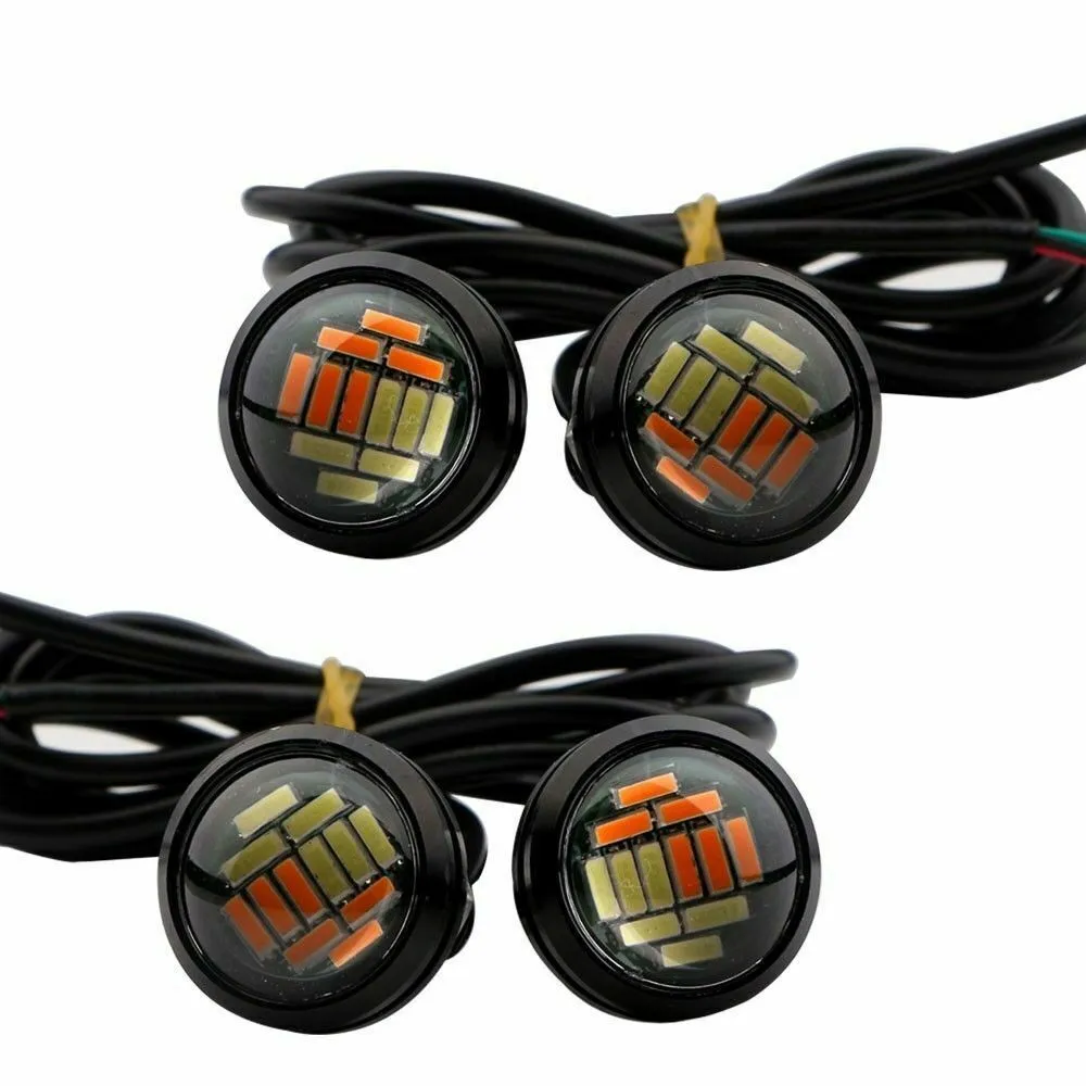 10pcs 23mm Eagle Eye LED DRL Daytime Running Reversing Light Car