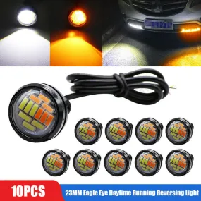 10pcs 23mm Eagle Eye LED DRL Daytime Running Reversing Light Car