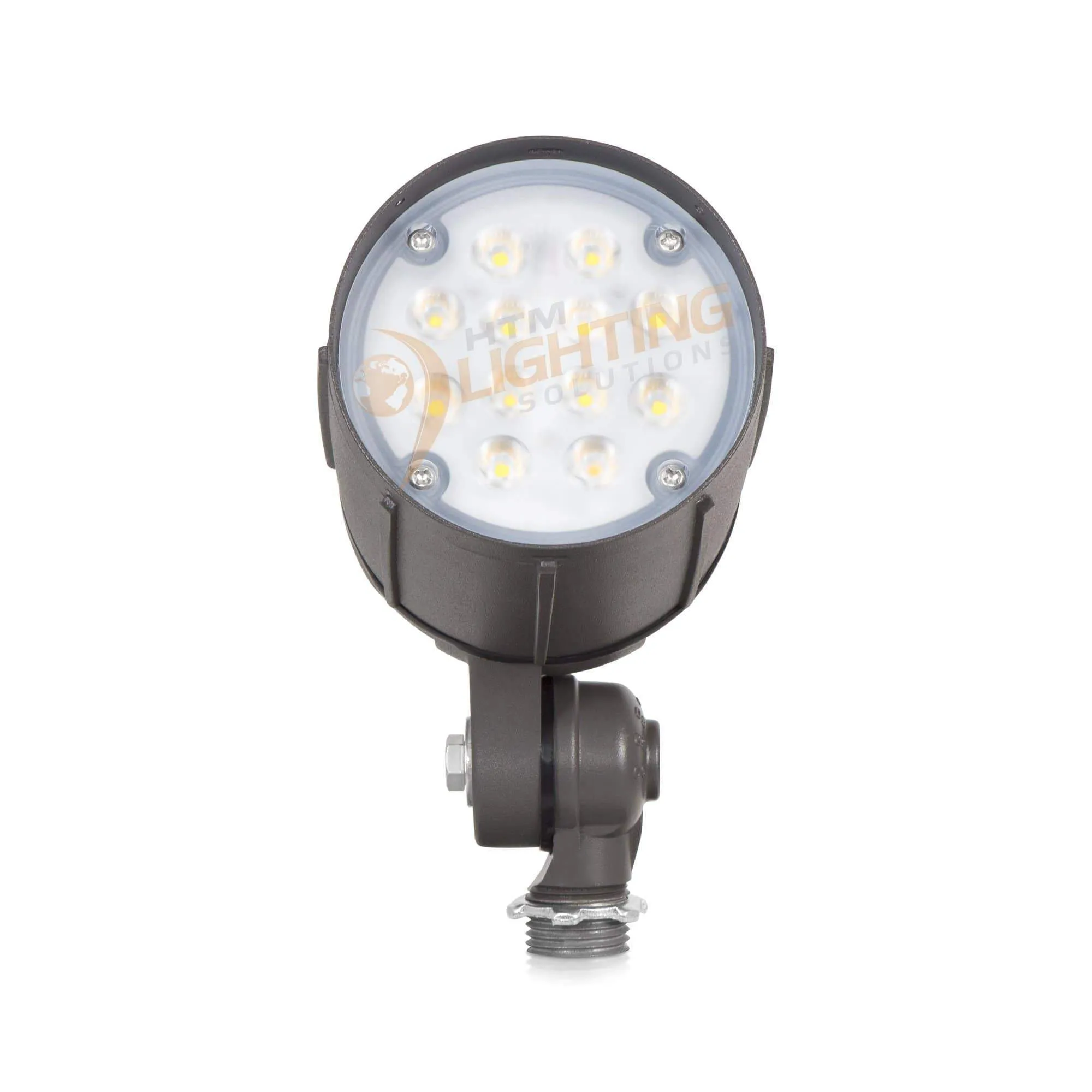 12W LED Bullet Flood Light - 75W MH Equal - 1/2in. NPT - 100-277VAC - Bronze