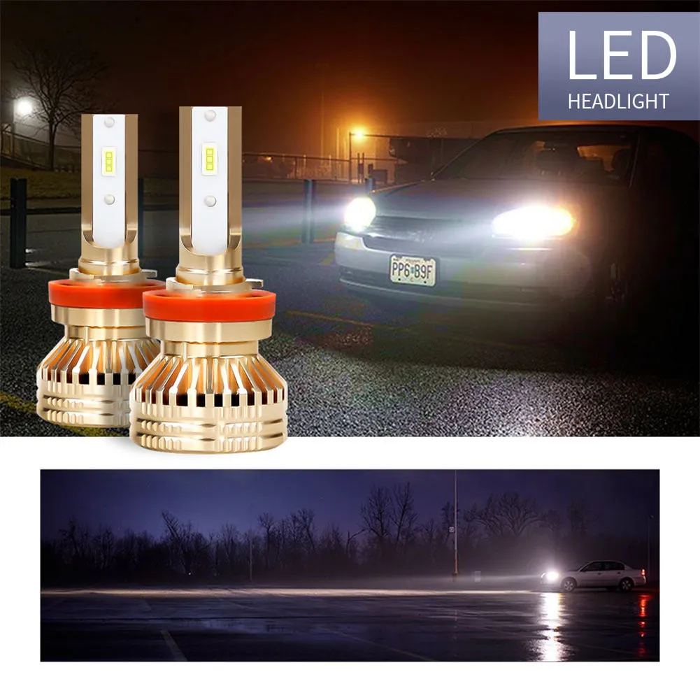 1Pair TX3570 Chip 8-48v 60W 12000LM 6000K Bulb H1 H4 H7 H11 9005