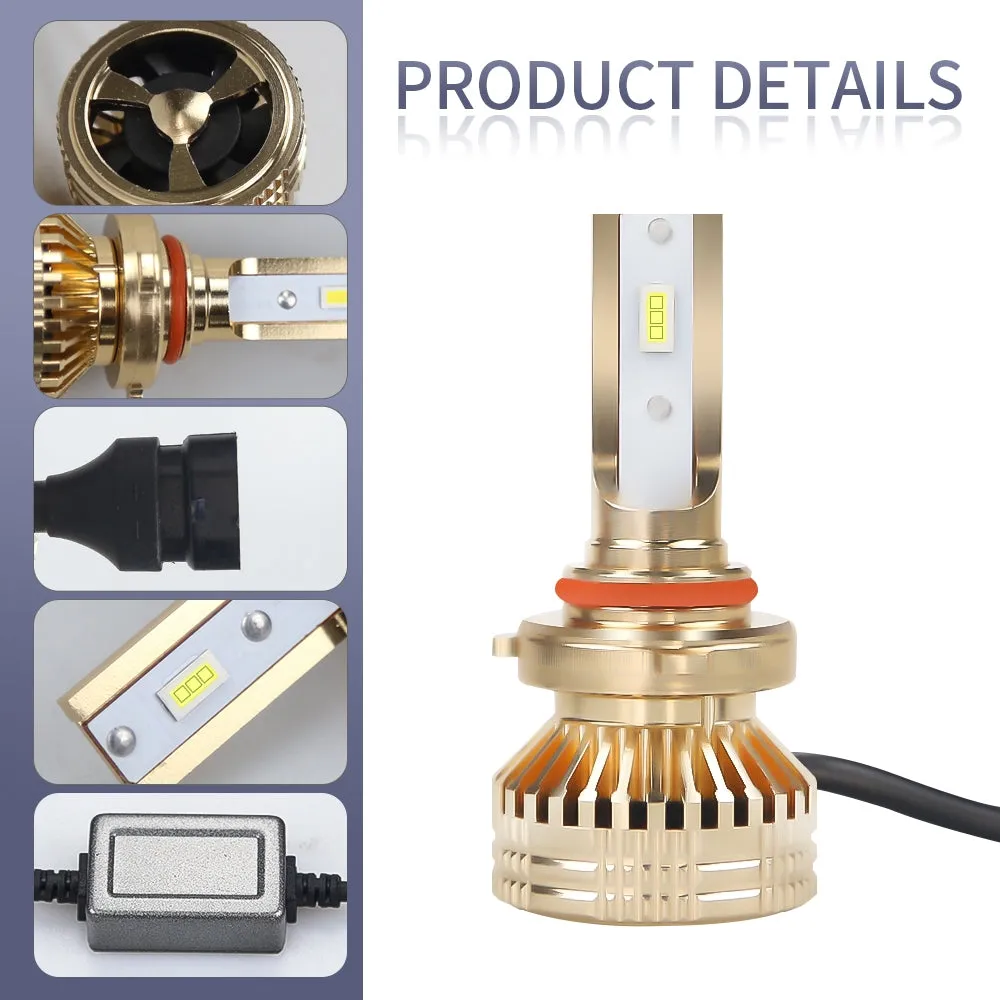 1Pair TX3570 Chip 8-48v 60W 12000LM 6000K Bulb H1 H4 H7 H11 9005
