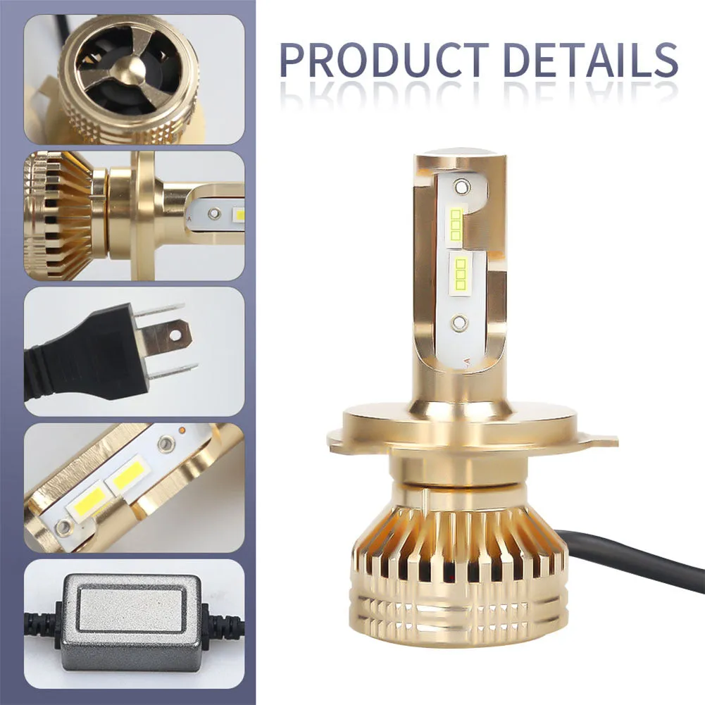 1Pair TX3570 Chip 8-48v 60W 12000LM 6000K Bulb H1 H4 H7 H11 9005