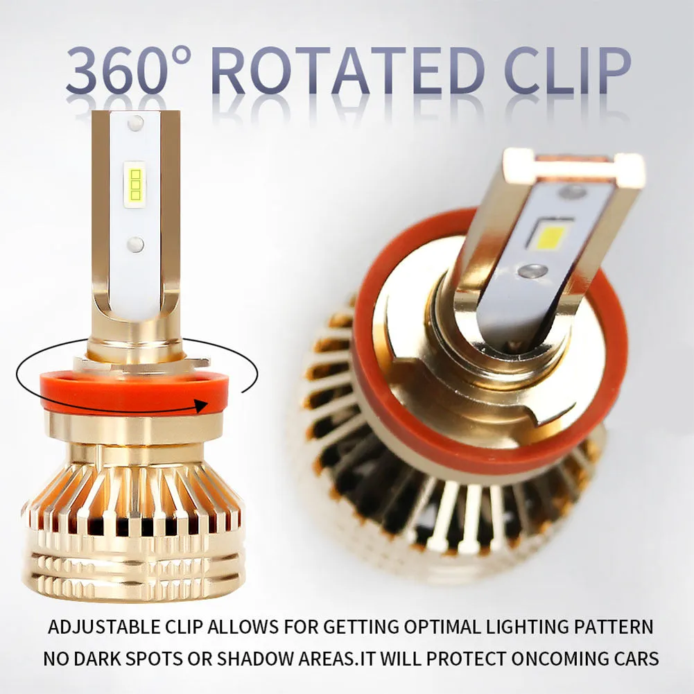 1Pair TX3570 Chip 8-48v 60W 12000LM 6000K Bulb H1 H4 H7 H11 9005