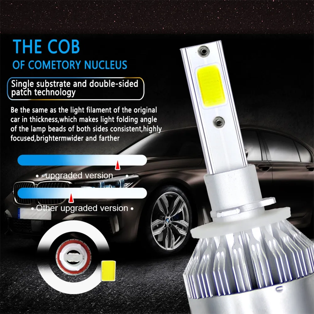 1PC Universal High Power Auto Bulbs C6 Car LED Headlights - 6000K