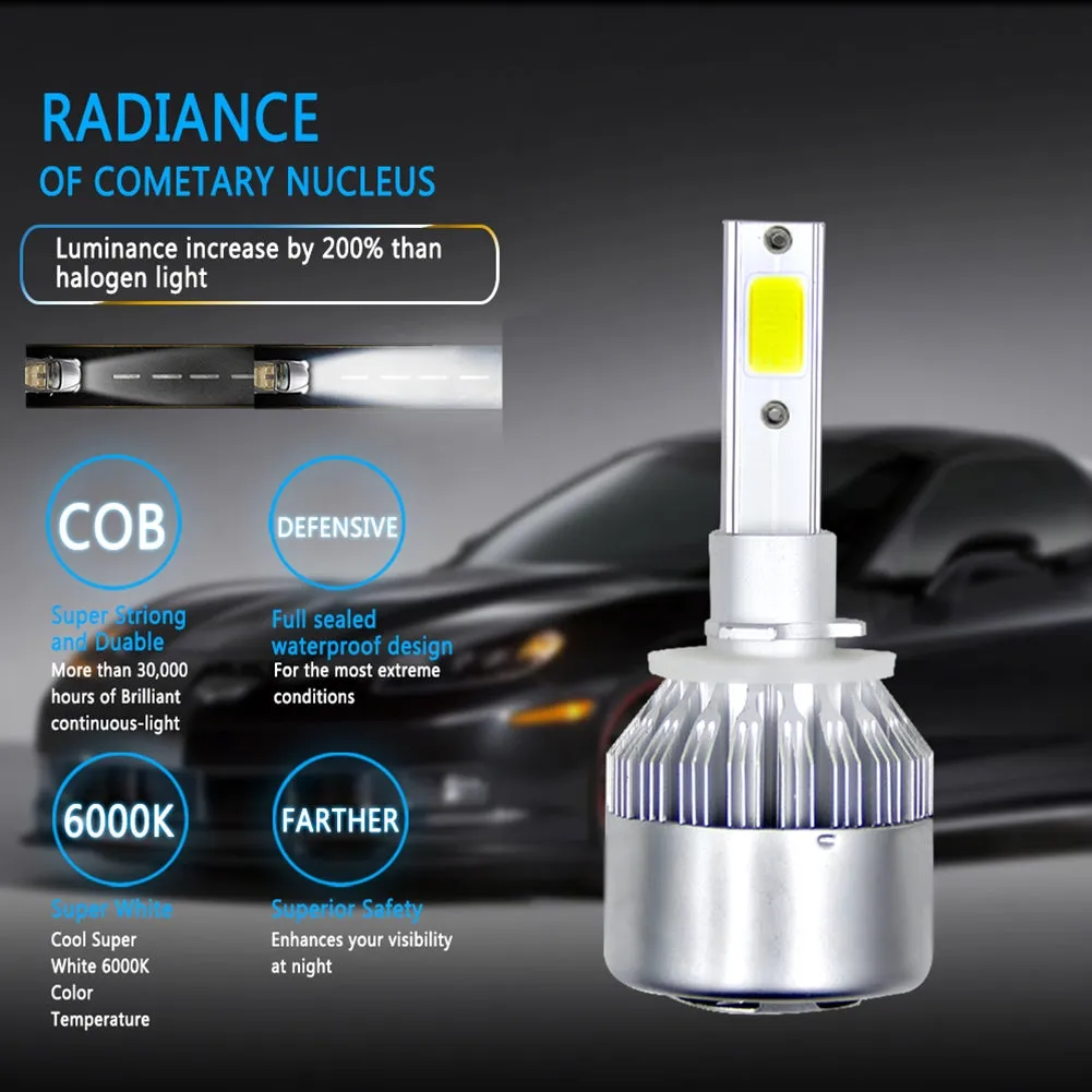1PC Universal High Power Auto Bulbs C6 Car LED Headlights - 6000K