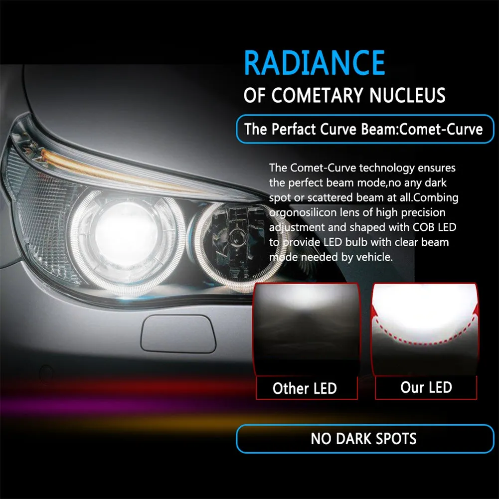 1PC Universal High Power Auto Bulbs C6 Car LED Headlights - 6000K