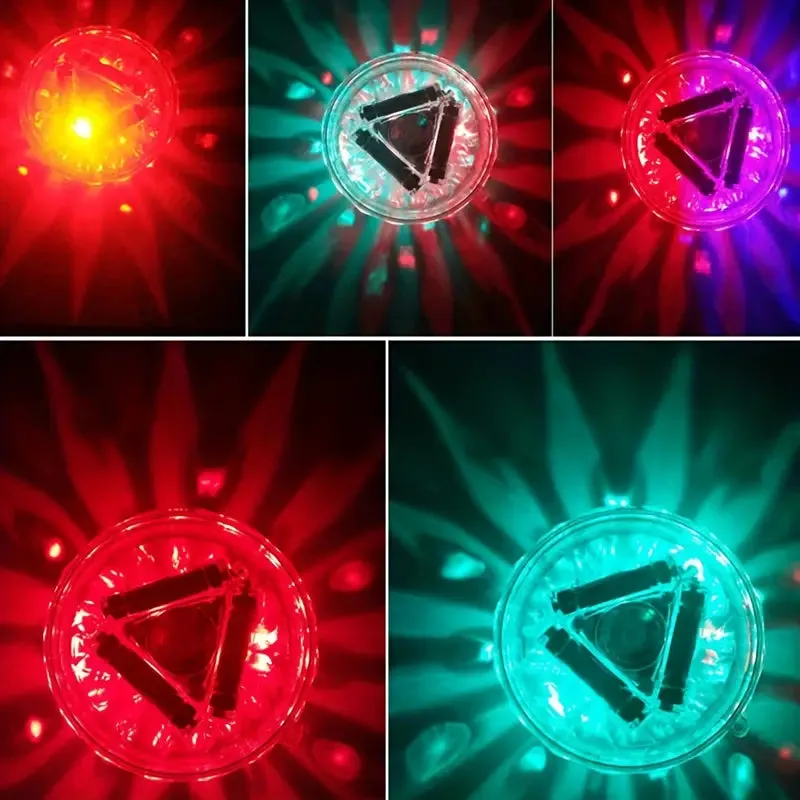 2-Pack: LED Color Changing Floating Pool Lights with 8 Modes Lighting