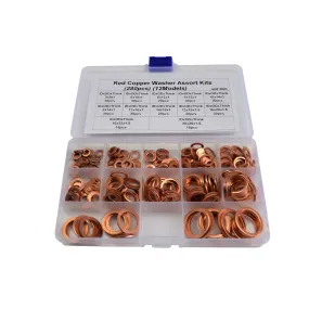 280pc Copper Washers Grab Kit