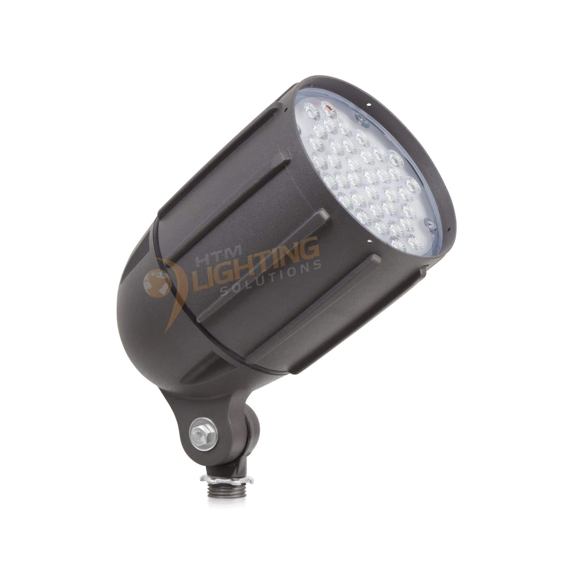 30W LED Bullet Flood Light - 150W MH Equal - 1/2in. NPT - 100-277VAC - Bronze