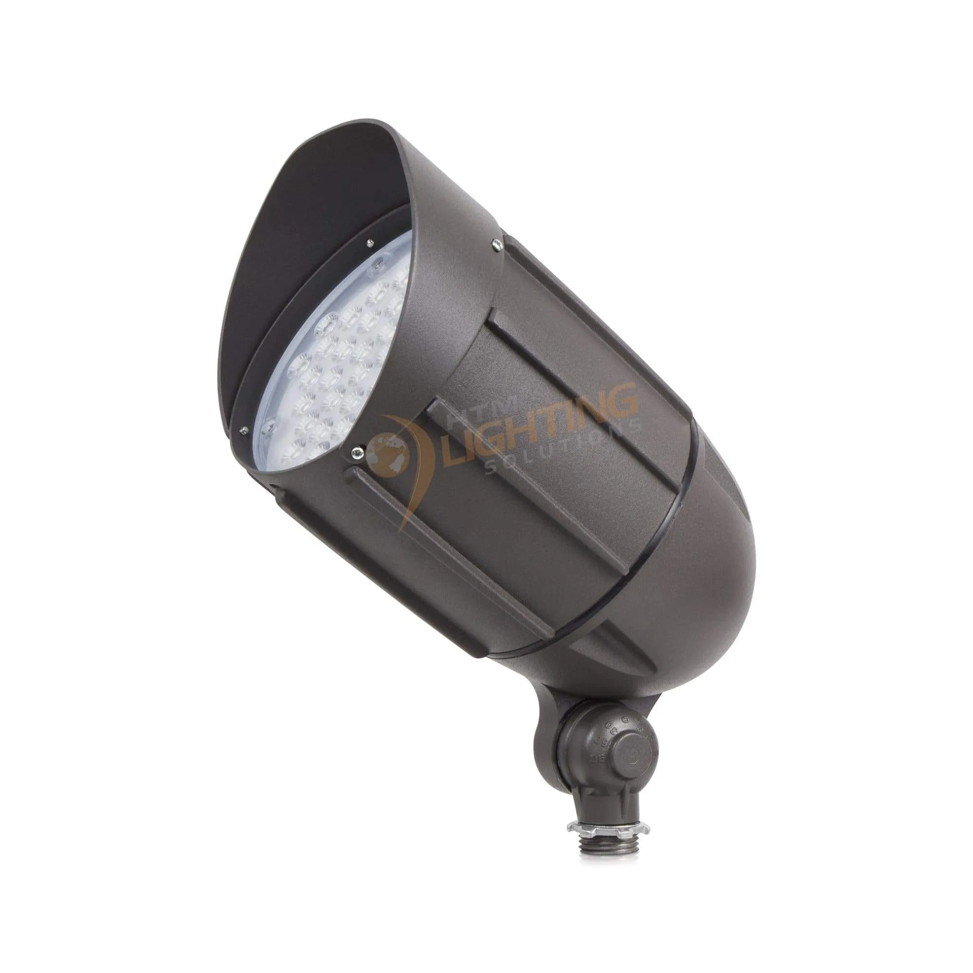 30W LED Bullet Flood Light - 150W MH Equal - 1/2in. NPT - 100-277VAC - Bronze