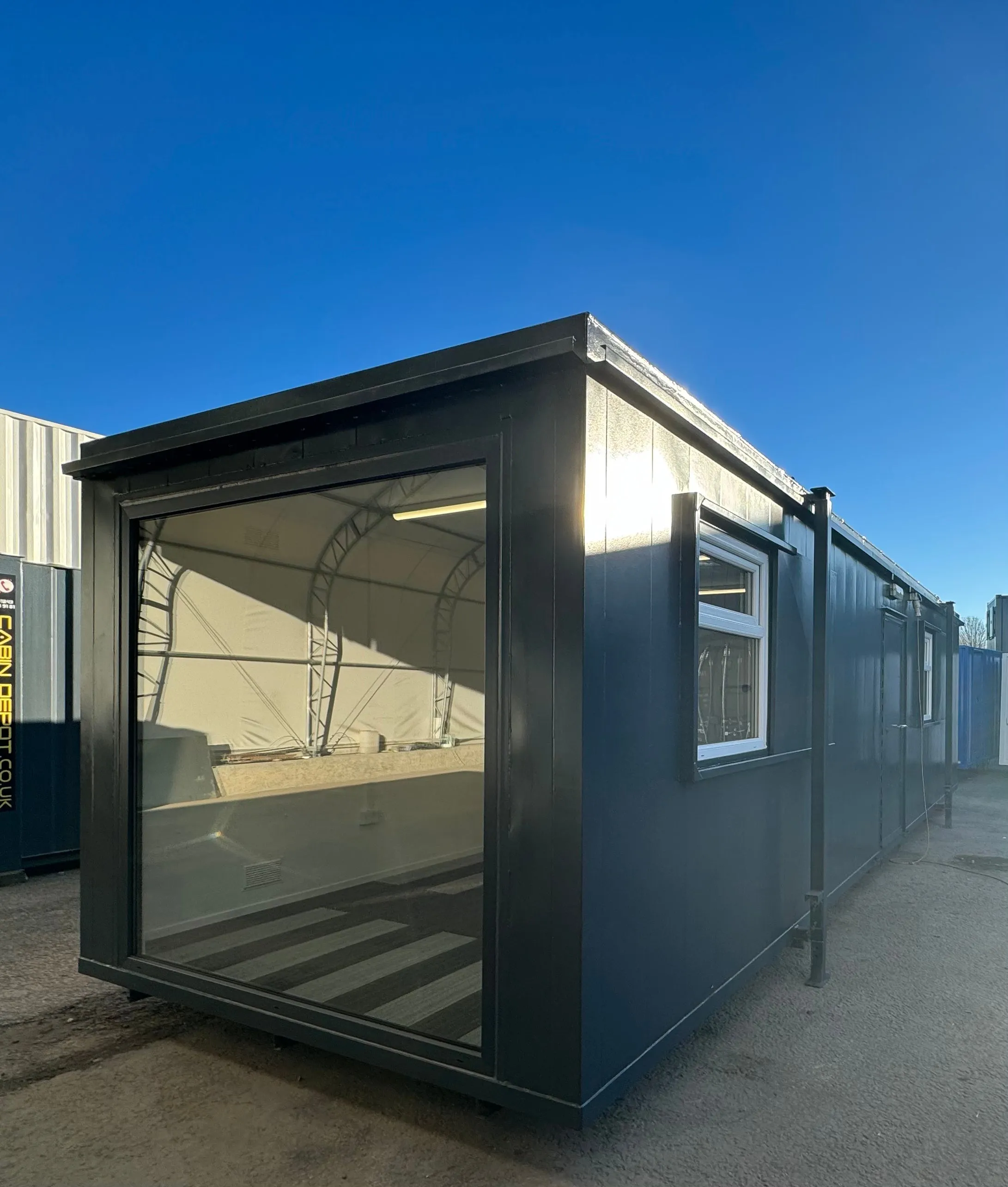 32x10ft Cabin | CUSTOM |Open Plan | Office / Canteen | Picture Window | Portable Building | No 1074