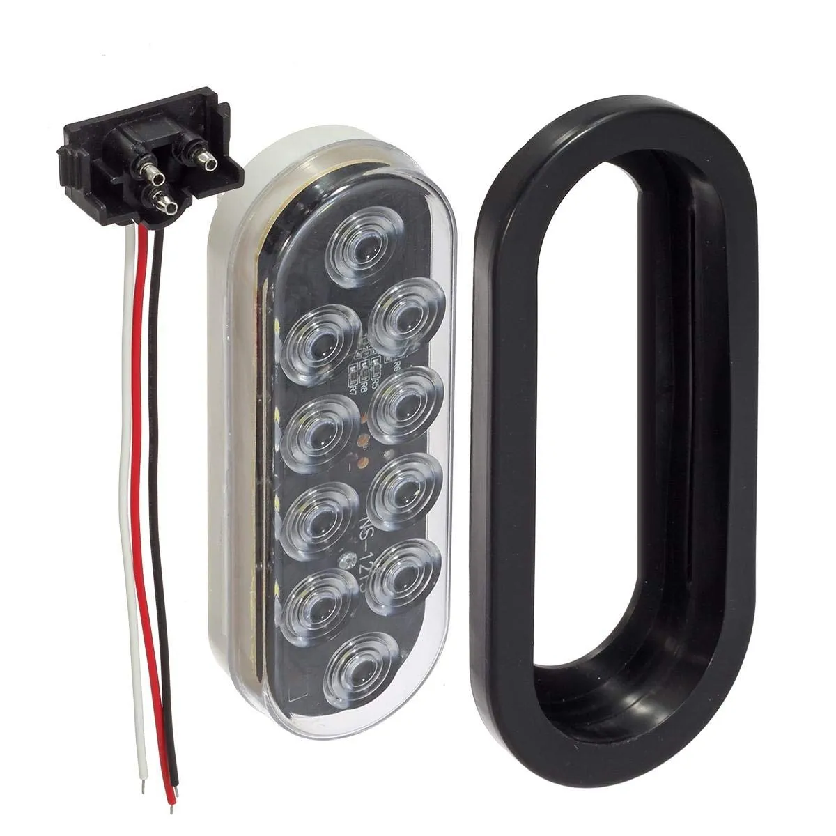 6 Inch Oval Red Led Trailer Tail Lights for RV Trucks