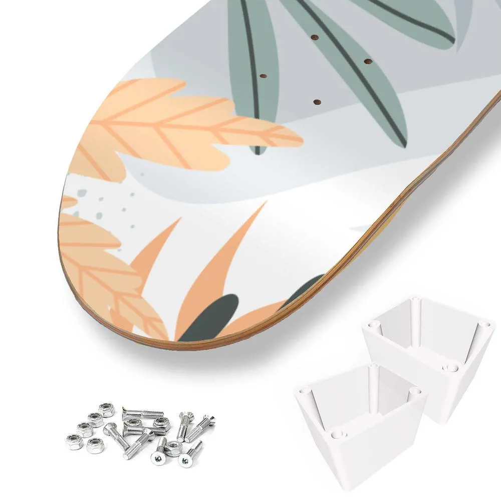 Abstract Flowers Skateboard Wall Art