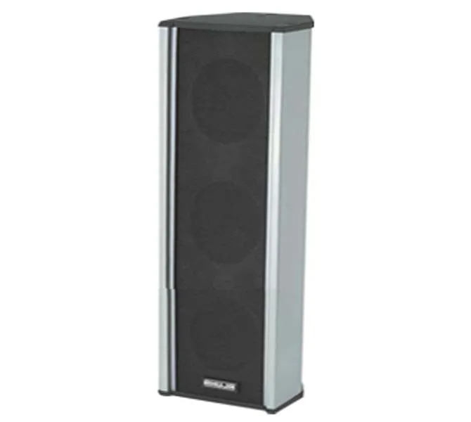 Ahuja Speaker Passive Wall Mount 15Watts RMS Column Speaker Line/Ohm (Grey)