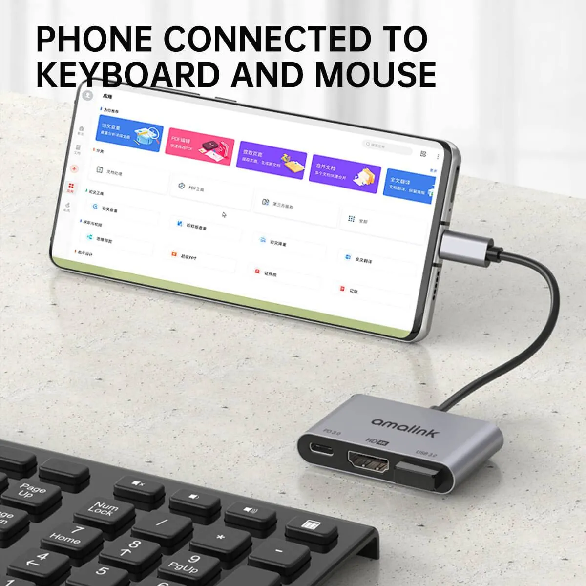 Amalink 9175D 3 in 1 Type-C to HDMI Adapter