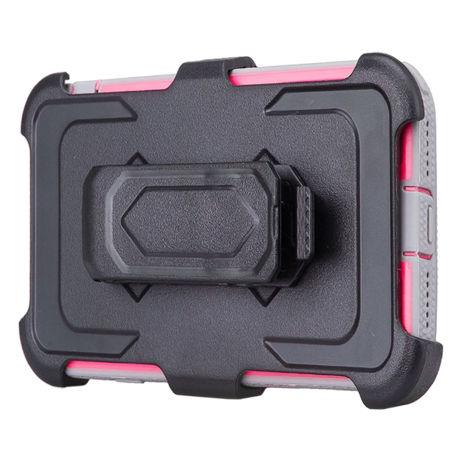 Apple iPhone 8 Case, Triple Protection 3-in-1 Heavy Duty Holster Shell Combo Case Cover for iPhone 8 - Hot Pink