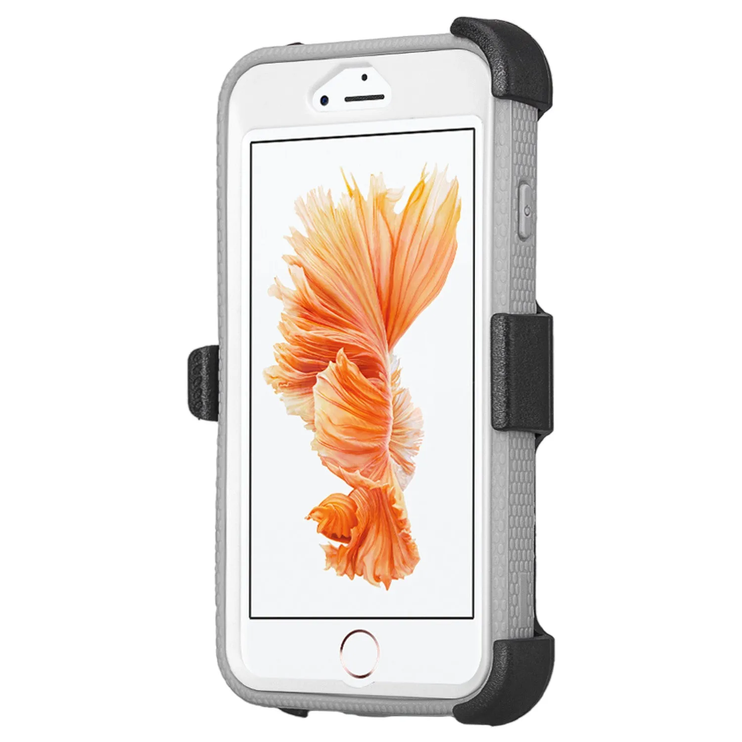 Apple iPhone 8 Case, Triple Protection 3-in-1 Heavy Duty Holster Shell Combo Case Cover for iPhone 8 - White