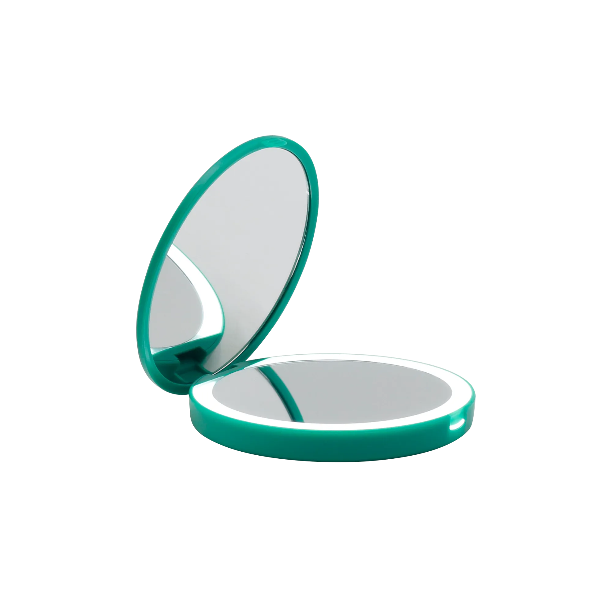 Ariel Compact Mirror with Wireless Power Bank Charging Base