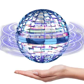 ATHLERIA UFO Flying Orb Ball with Lights,Galaxy Ball 2024,Mini Drone Toys for Age 6-8-13,Hover Boomerang Cosmic Globe Spinning,Cool Stuff Christmas Birthday Gifts for 6 7 8 9 10  Year Boy Girl Teens