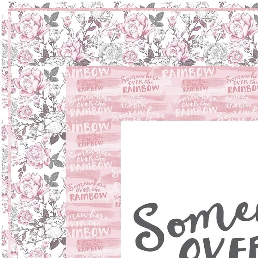 Baby Girl Fabric Collection Wall Hanging