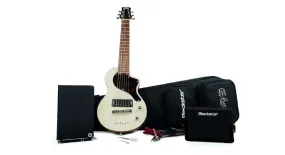 Blackstar Carry-On Deluxe Travel Guitar Pack In Vintage White With Fly3 BT