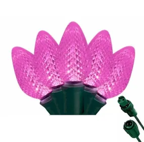 C7 Pink 25 LED Tree Lights – Commercial String Lights
