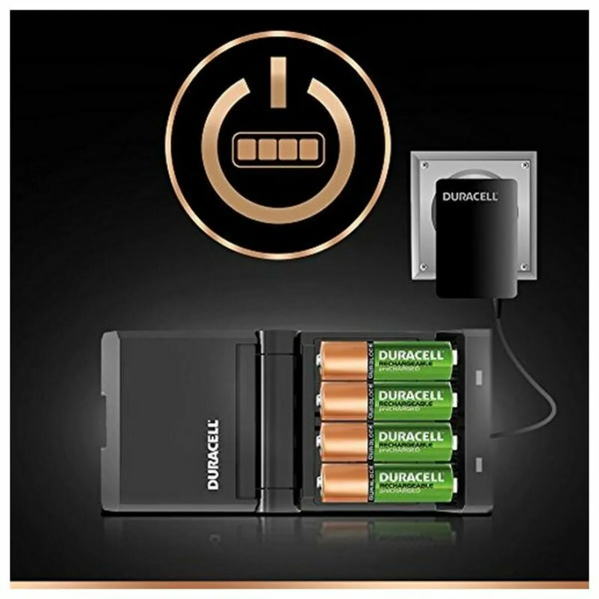 Charger   Rechargeable Batteries DURACELL CEF27 2 x AA   2 x AAA 1700 mAh 750 mAh (1 Unit)