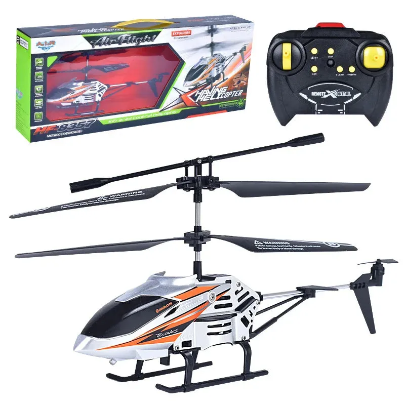 Cross Border Alloy RC Helicopter with English Handle - LED Lights