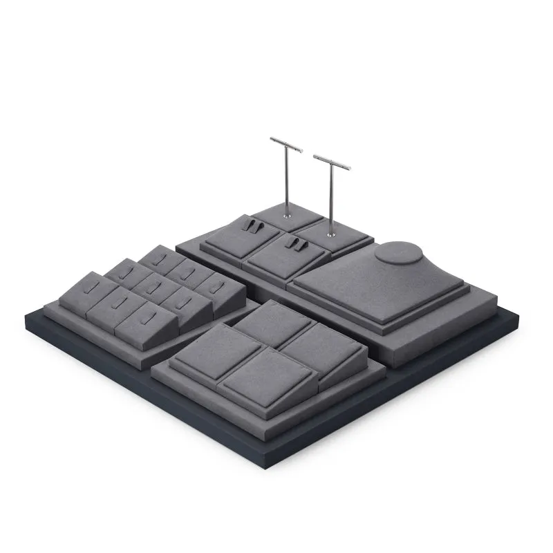 Dark Gray Multifunctional Jewelry Display Set TT051