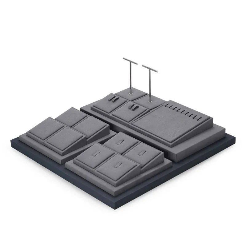 Dark Gray Multifunctional Jewelry Display Set TT051