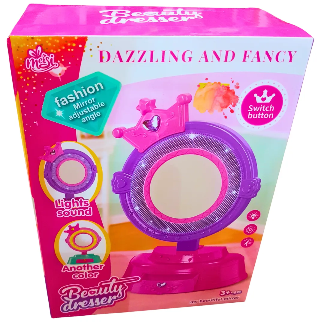 Dazzling and Fancy Beauty Dresser | Interactive Fashion Mirror with Lights and Sound for Kids - Ages 3 