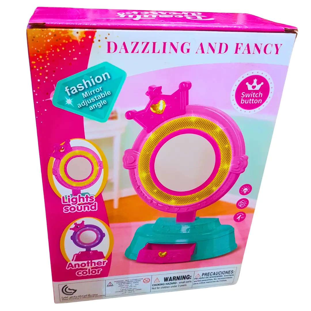 Dazzling and Fancy Beauty Dresser | Interactive Fashion Mirror with Lights and Sound for Kids - Ages 3 
