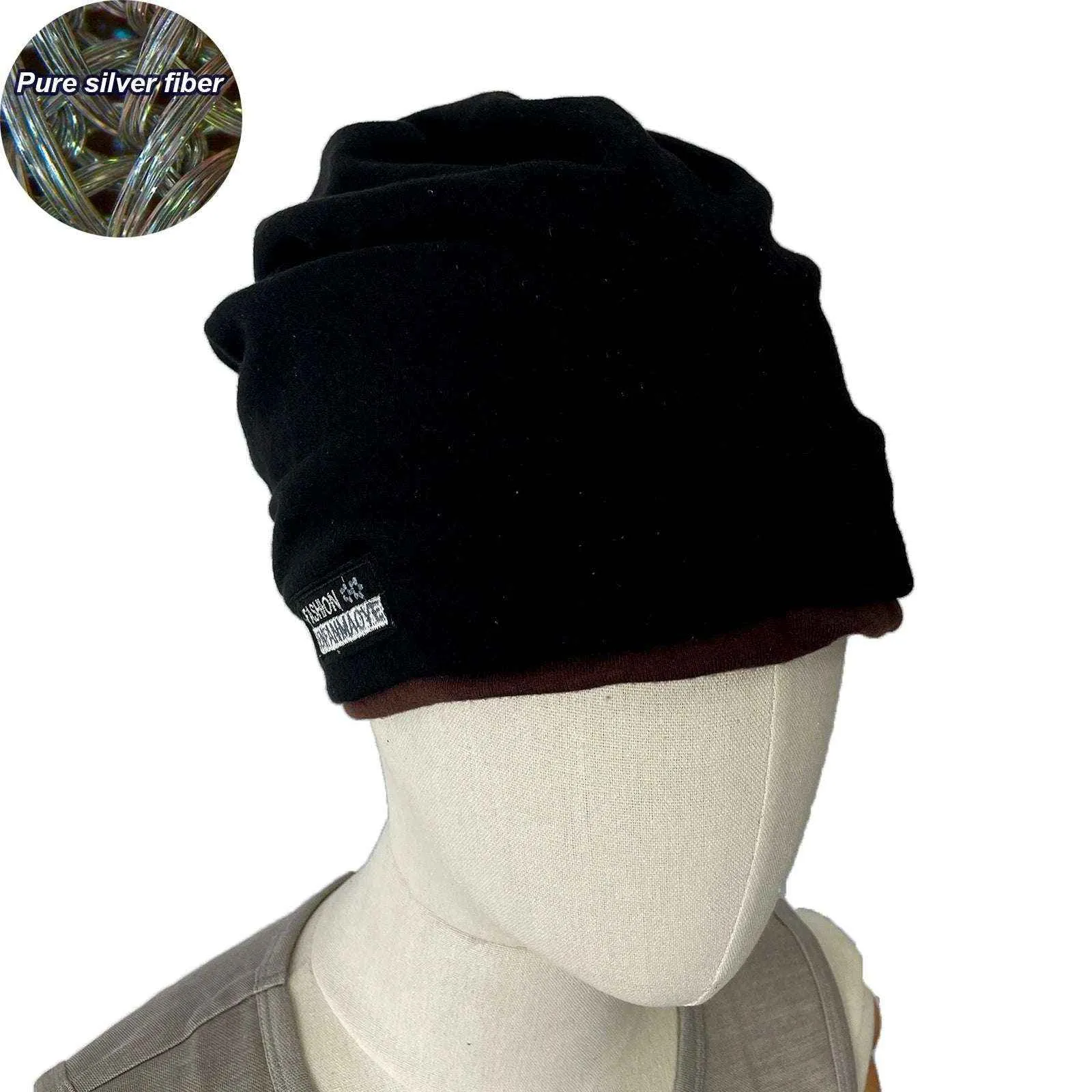 Dual-use Beanie Transformation Neck Gaiter EMF Reducing Anti-Radiation Protector Caps Fashion Warm Hat