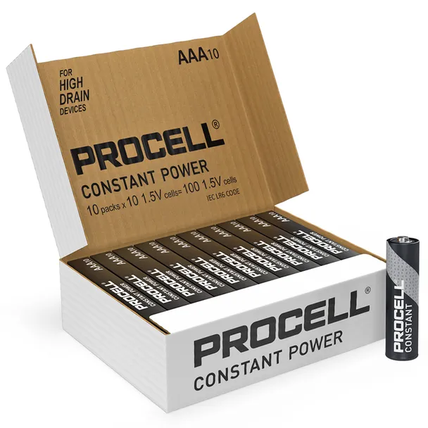 Duracell Industrial Procell - AAA Batteries - 100 Pack