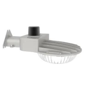 Dusk to Dawn Wattage & Color Selectable Fixture 60W-40W-28W 3K-4K-5K 120-277VAC Gray 3 Pin Receptacle with shorting cap