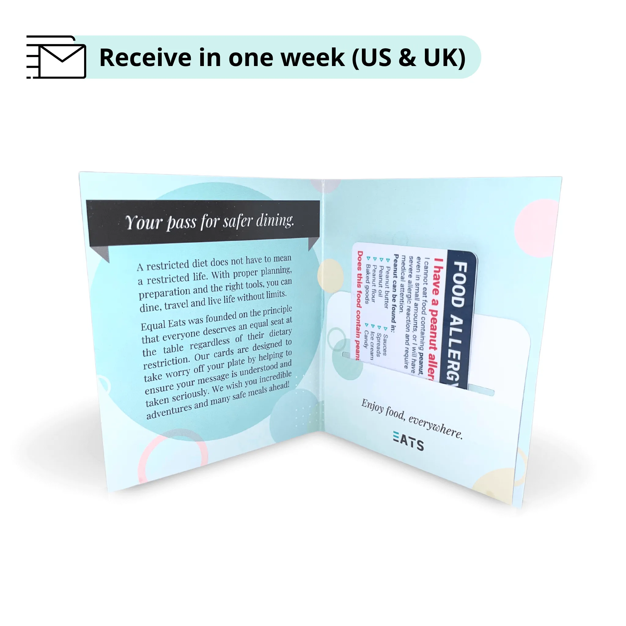 English Aspirin Allergy Card