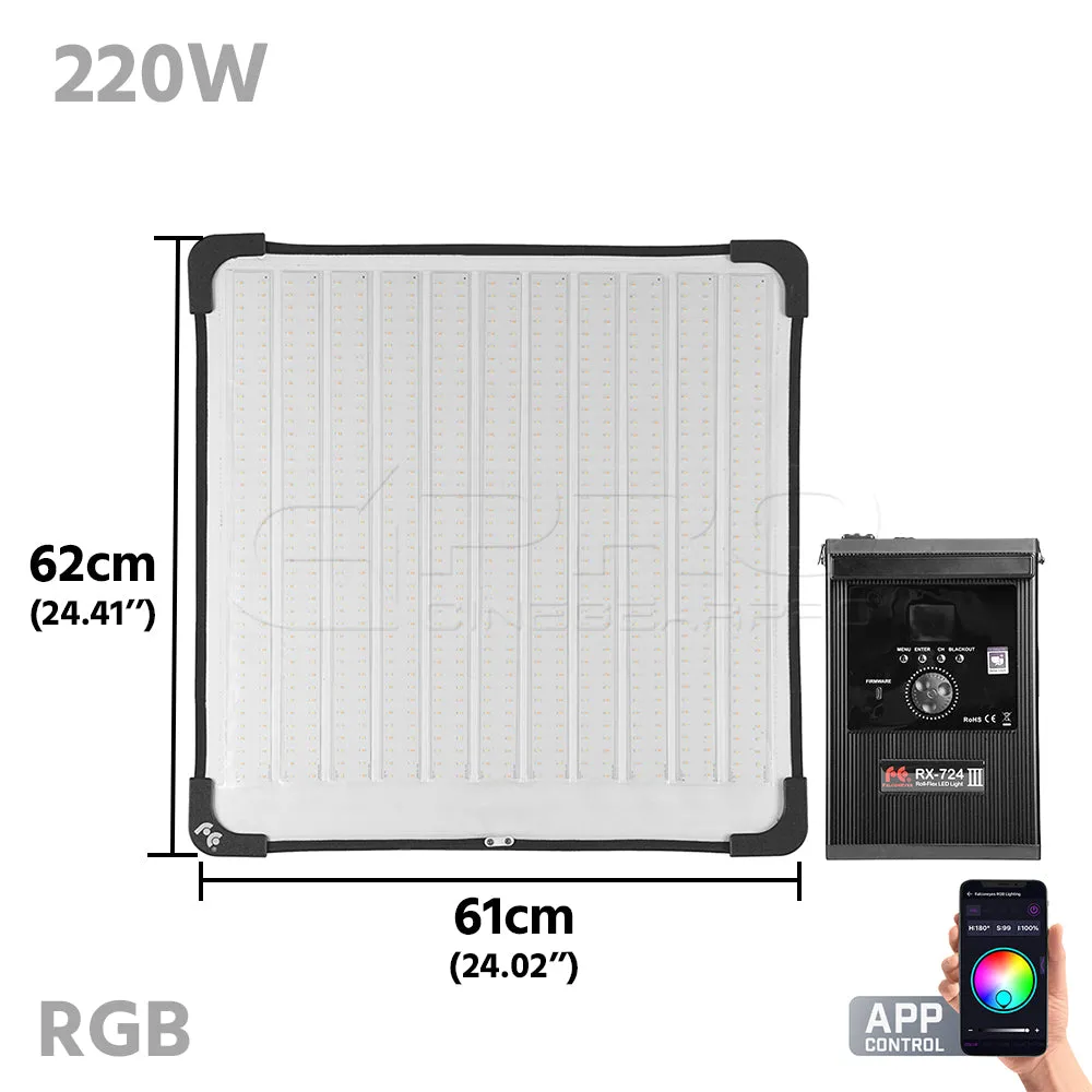 FalconEyes RX-724 III 220W RGB ROLL-FLEX FLEXIBLE LED Panel Light