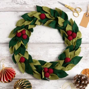 Felt Craft Kit - Christmas Berry Wreath