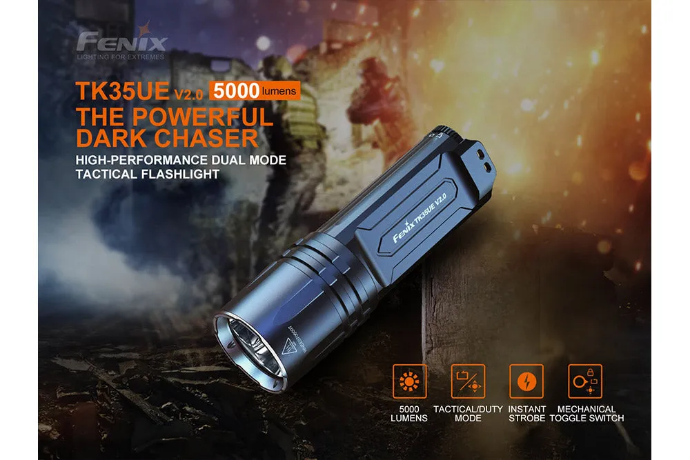Fenix TK35UE V2   18650 Batteries and Charger Bundle