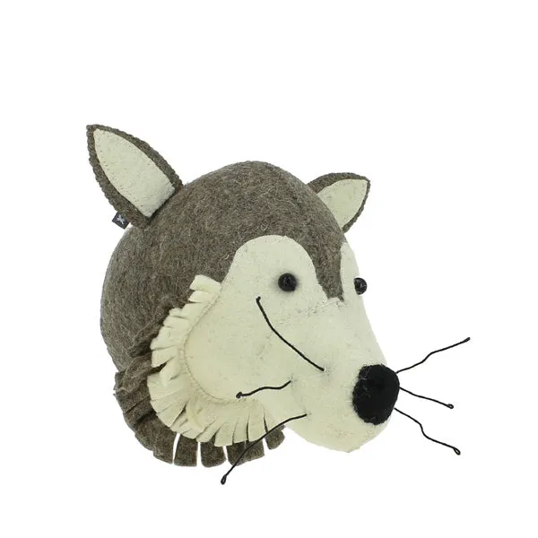 Fiona Walker Mini Animal Head – Wolf