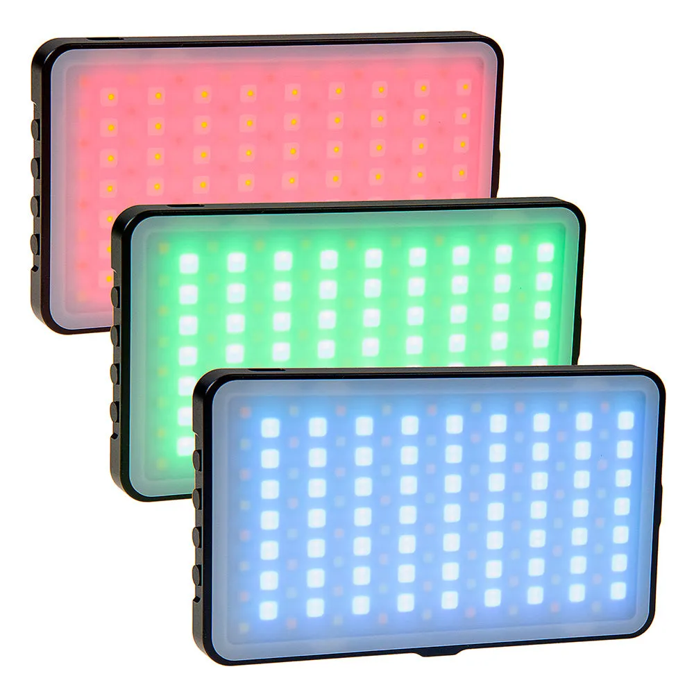 Fotodiox Pro Prizmo Pocket RGBW T LED Light - Multi Color, Dimmable, Professional Photo/Video LED Pocket Sized Light with Special Effects Settings