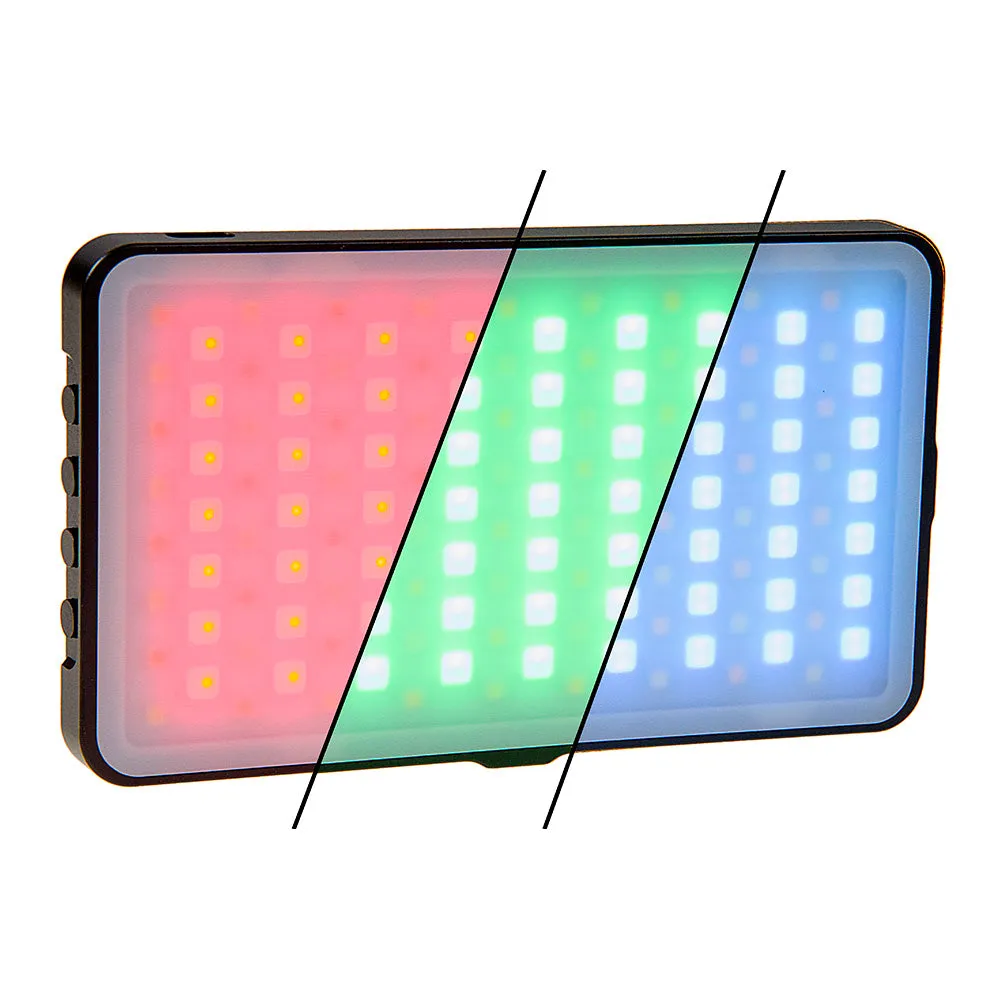 Fotodiox Pro Prizmo Pocket RGBW T LED Light - Multi Color, Dimmable, Professional Photo/Video LED Pocket Sized Light with Special Effects Settings