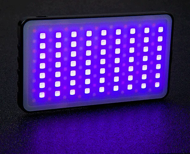 Fotodiox Pro Prizmo Pocket RGBW T LED Light - Multi Color, Dimmable, Professional Photo/Video LED Pocket Sized Light with Special Effects Settings