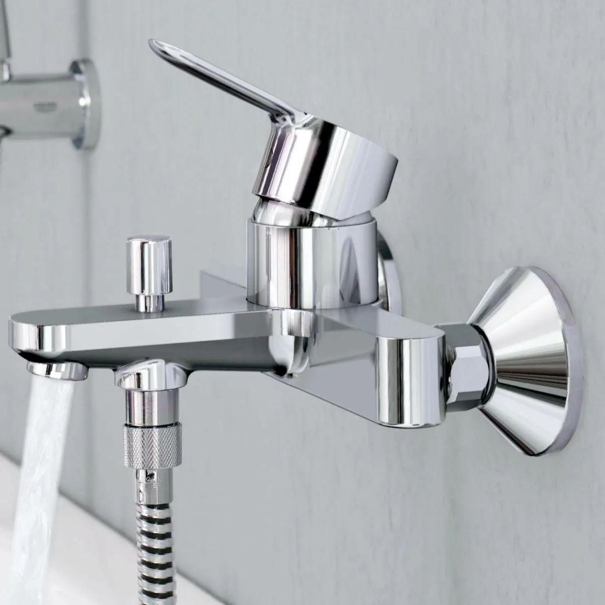 Grohe BauEdge Wall Mounted Bath Shower Mixer Tap