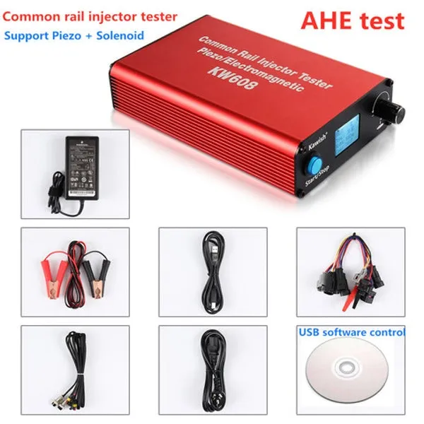 GT-KW608S - Kawish Multifunction Diesel Common Rail Injector Tester with AHE Test Function