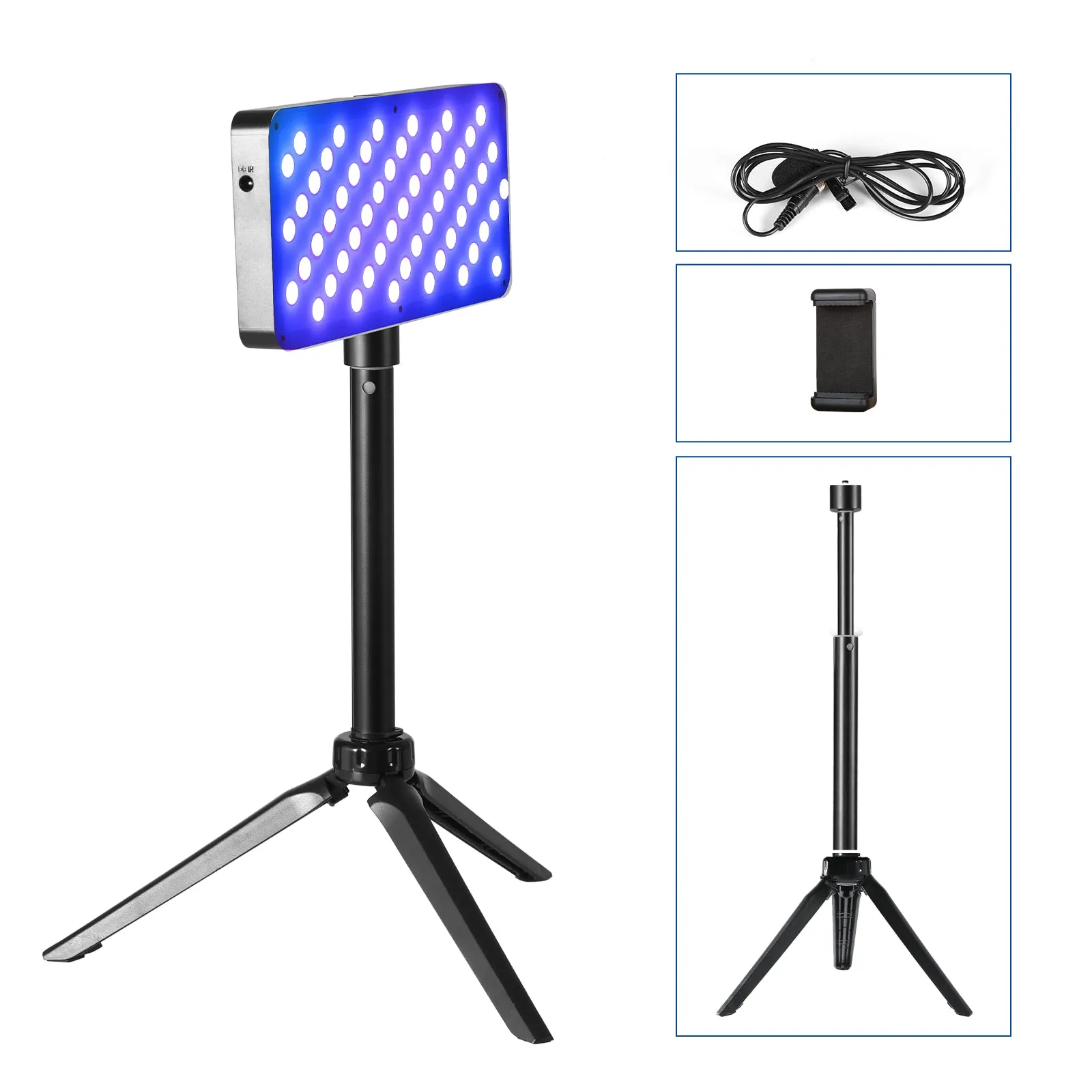 GVM RGB20W On-Camera RGB LED Video Light with Bluetooth APP Control