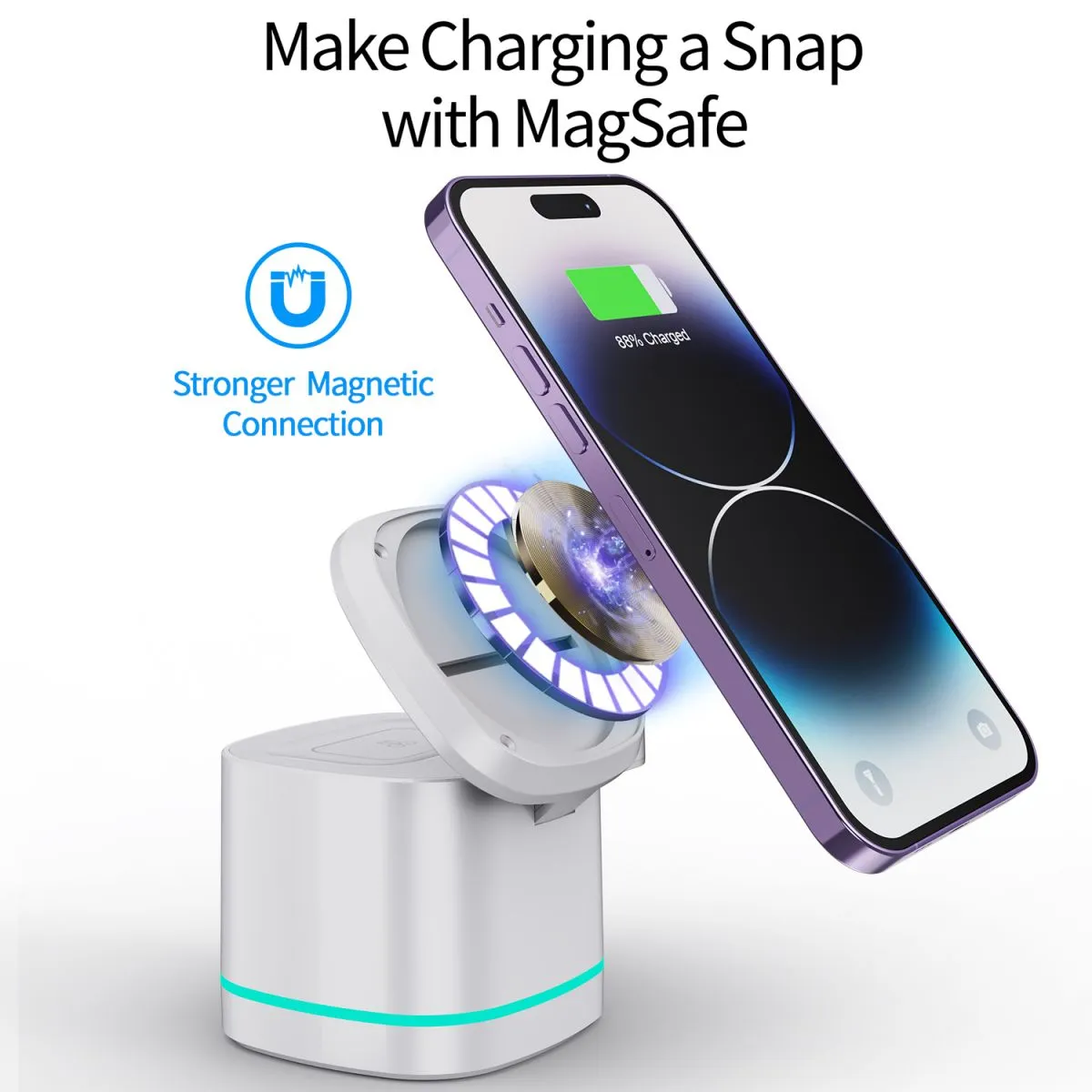 H32 Magsafe 3 in 1 Wireless Charger