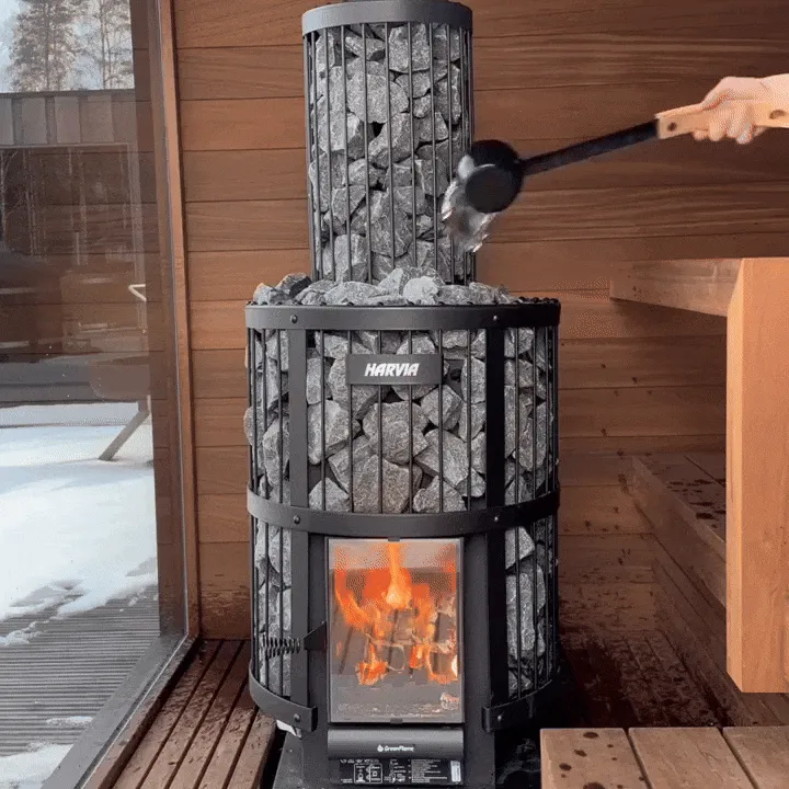 Harvia Legend 240 GreenFlame 15.9kW Wood Burning Sauna Stove | WK200LD