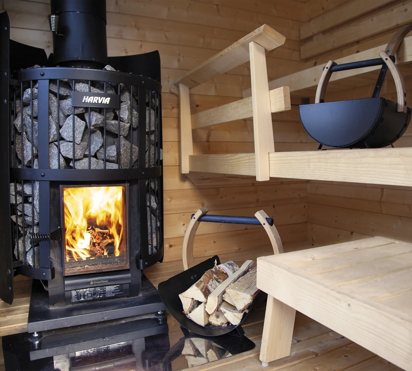 Harvia Legend 240 GreenFlame 15.9kW Wood Burning Sauna Stove | WK200LD